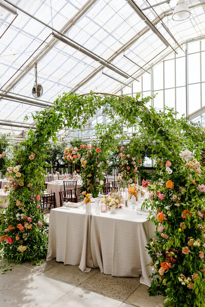 Flowers over head table