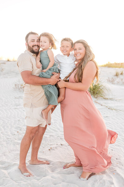 In-home lifestyle family session with baby and siblings in Winter Park, Florida
