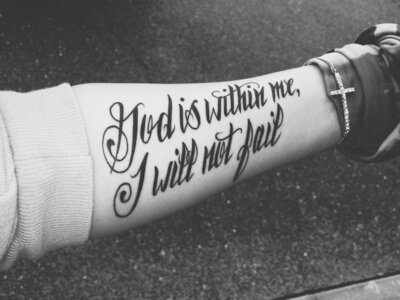 Tattoo on forearm