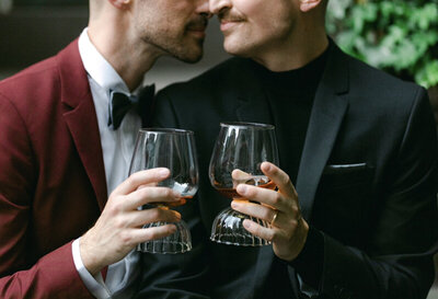 Greenwich Village gay wedding engagement session