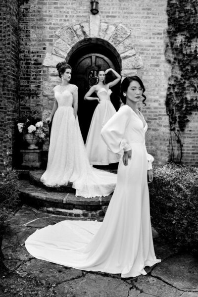 white christmas dresses Custom Made Luxury Wedding Pre-Loved Wedding Dress (Amal) – Sissily Designs main image 0