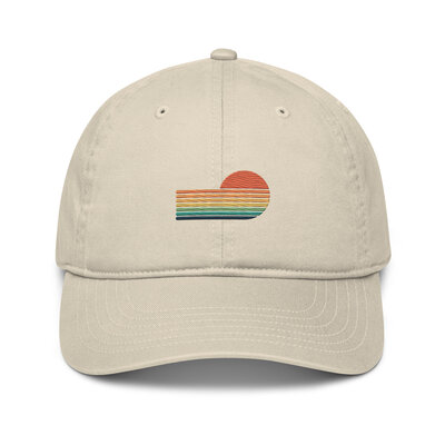 retro sunset golden hour hat in oyster white with photographer vibes