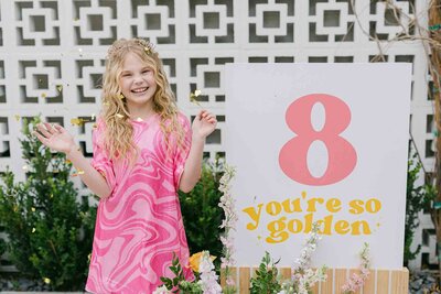A little Girl celebrates her Birthday at Hart and Main