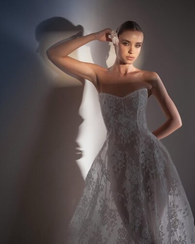 The Margot Studios Bridal Gown 'Kim' stocked at Sunday's Bride, London, UK.