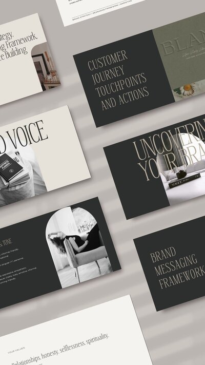 Modern branding documents for designer