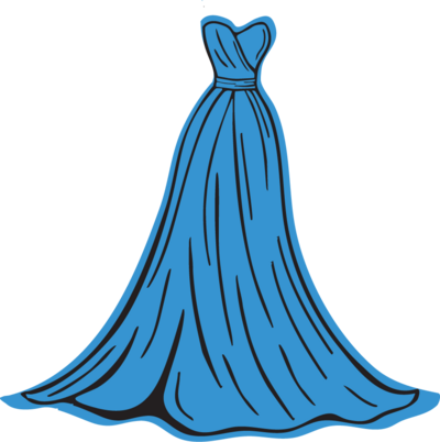 illustration of gown icon