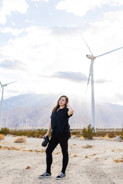 photographer holding camera