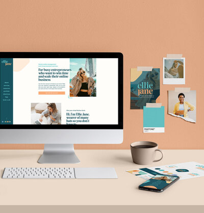 ellie jane website template for Showit