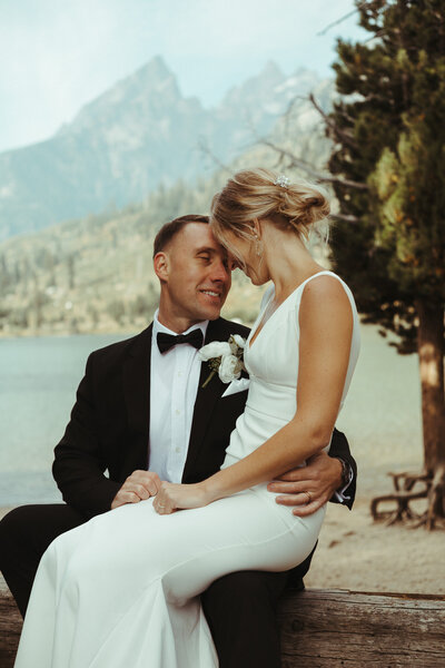 Adventure elopement in the Tetons captured by Grand Teton elopement photographer.