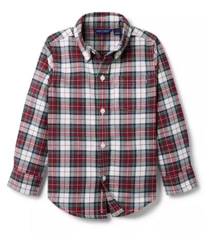 Baby Boy Canvas Long-Sleeve Jumpsuit