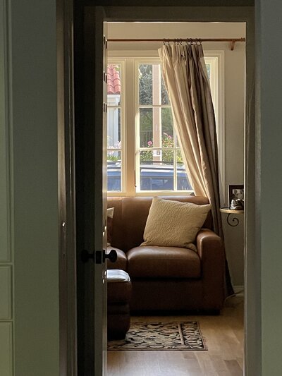 Living room in St Paul vintage home