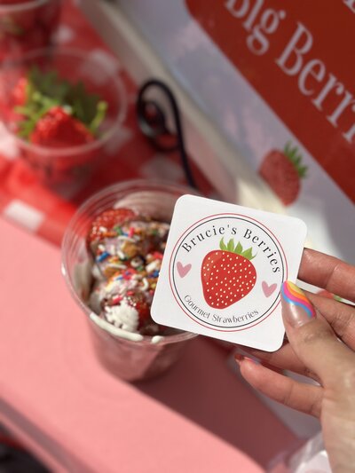 Brucie's Berries business card