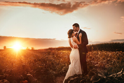Romantic farm wedding