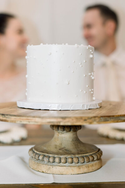 Custom cake options in small wedding packages near woodstock ga