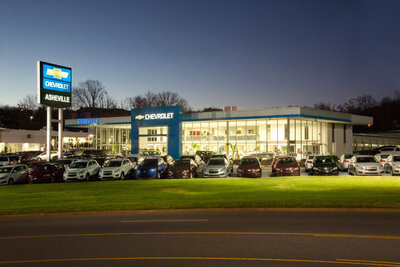 Asheville Chevrolet showrooms, built by Cooper Construction