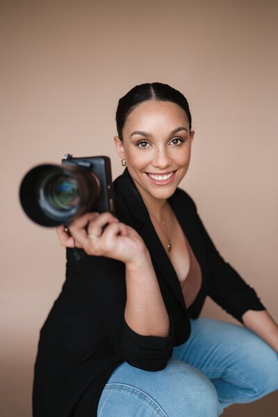 Portrait of Briana Goins with Sony Camera