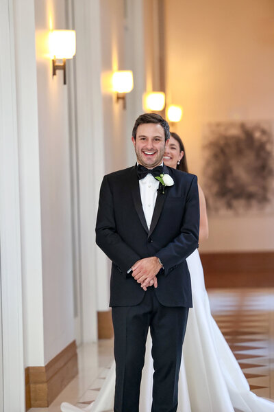 Detroit wedding photographer. Editorial, documentary wedding photographer. Bride and Groom 1st look