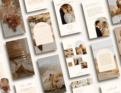 Boho Instagram story templates voor fotografen