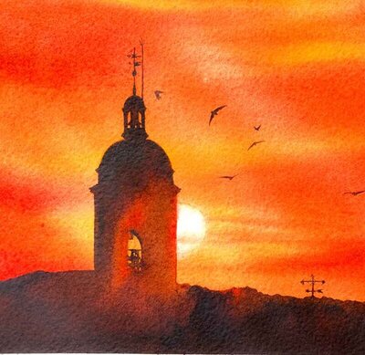 watercolor-chapel