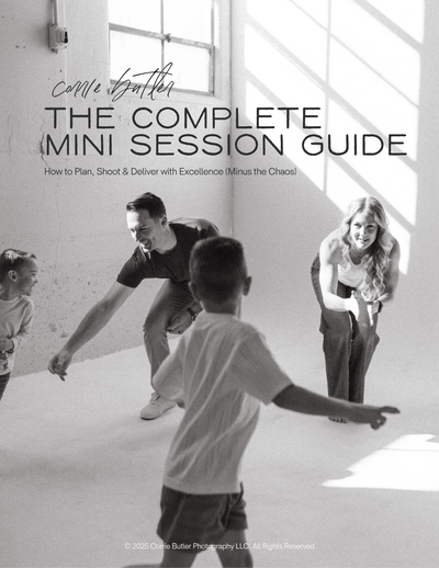 Corrie Butler Photography Mini Session Guide