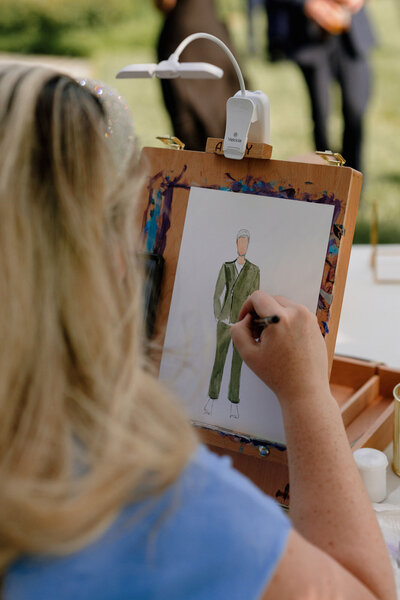 Headshot of Live Wedding Painter By Brittany Branson