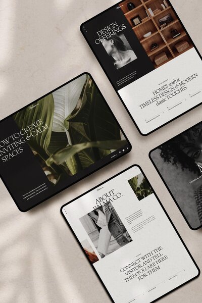 Fashion and Lifestyle Blog Templates for Showit