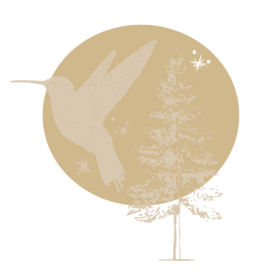 hummingbird with tree 