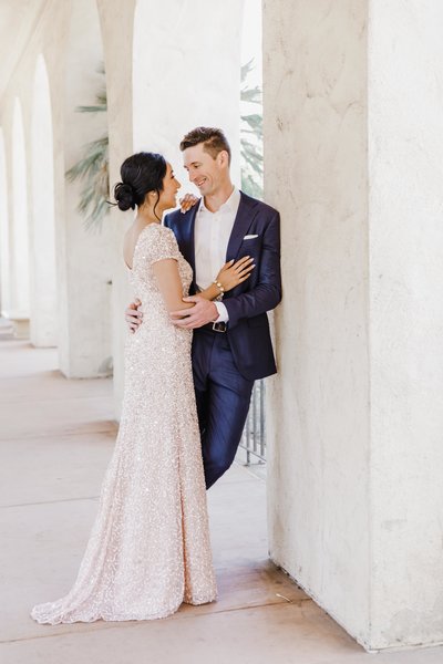 Engagement Session at Balbo Park, San Diego. Photography by Jessica Jaccarino Photography.