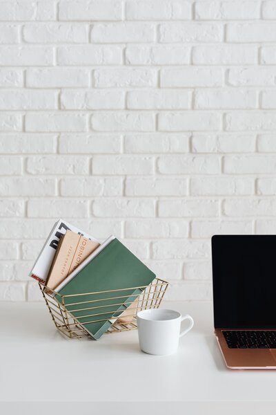 organized desk items