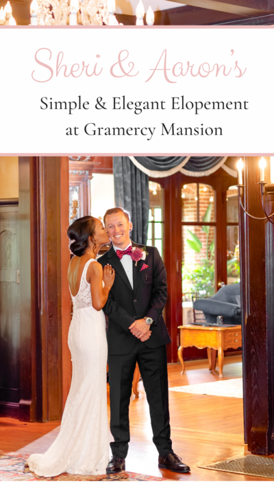 Simple and Elegant Summer Elopement at Gramercy Mansion in Baltimore Maryland