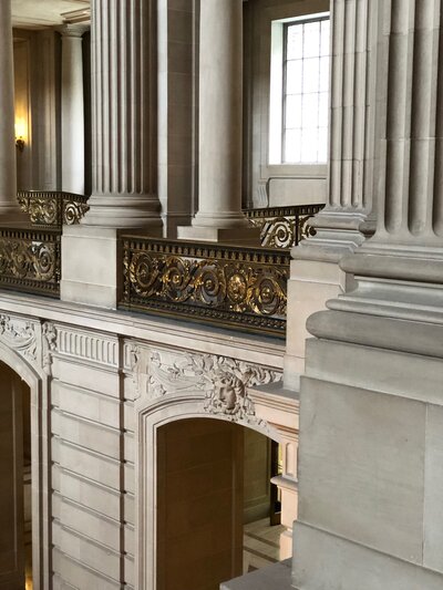 View from balcony  of the SF court house