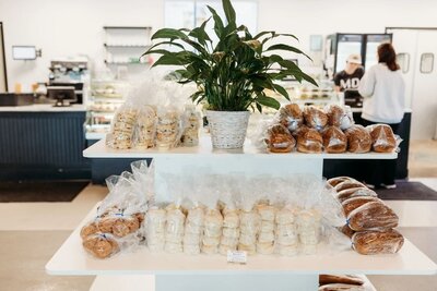 Take and bake gluten-free goods made by Mason Dixon Bakery