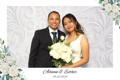 White and silver two tone backdrop