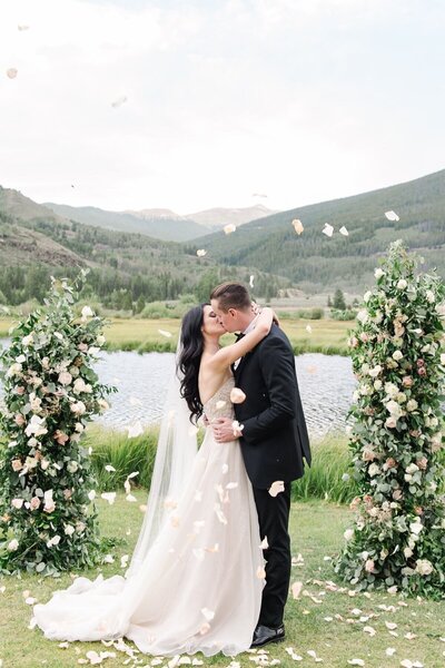 A beautiful Camp Hale wedding in Vail, Colorado. A colorado outdoor ceremony
