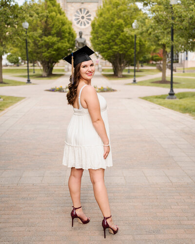 Graduation photoshoot at Canisius College in Buffalo, NY.