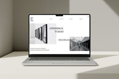website design for art events