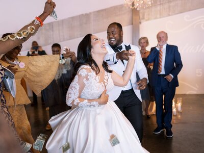 Bride and groom dancing at The Bond events in York PA
