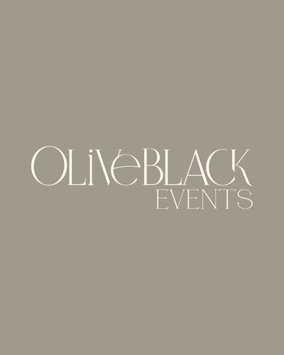 Logo design for Olive Black events, a wedding planner in Colorado