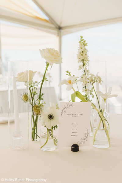outdoor wedding venue with tent