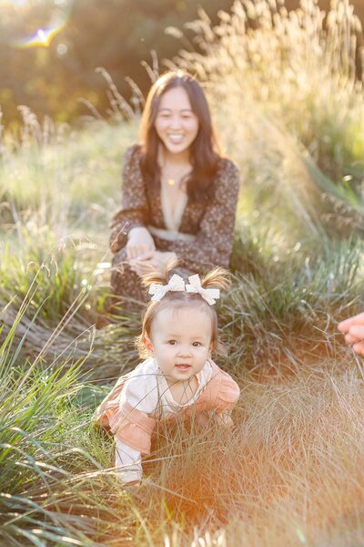 Mom and daughter at Alameda Beach side