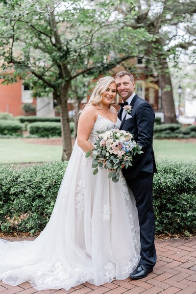 Ashley + Evan's elopement at Lafayette Square