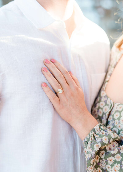 photo of engagement ring by Washington DC  wedding photographer