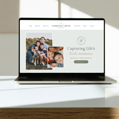 The Peach Poppy branding shown on stickers in various brand colors.