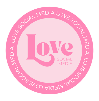 Love Social Media circular emblematic logo