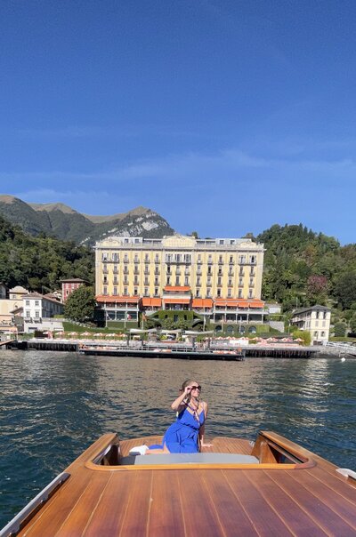 Boating on Lake Como