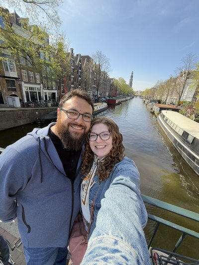Selfie of Allison Bolin Texas wedding photographer and her husband