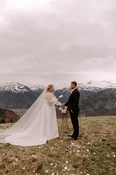 Destination Wedding Ceremony in Switzerland