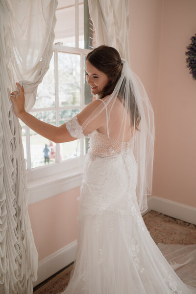 Bride on wedding day 