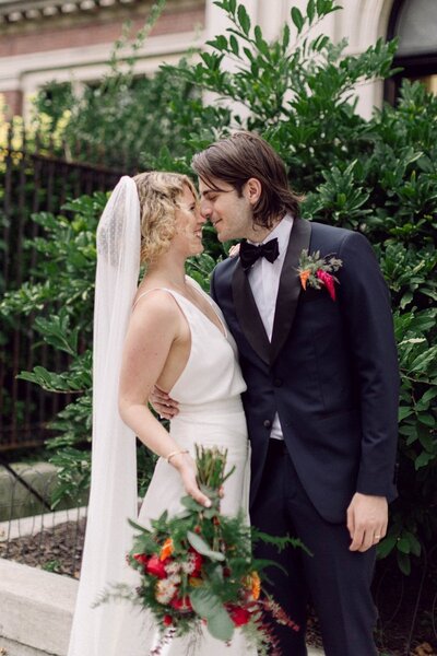 Kellen and Paul eloping in New York City, captured in editorial film-inspired style by Editorial Wedding Co, featured on the wedding photography testimonials page.