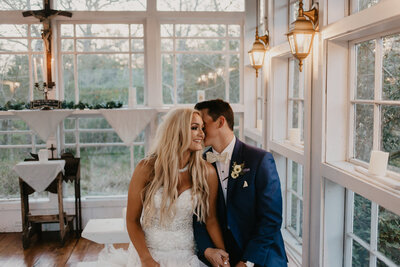 A DIY Wedding at the 7F Lodge White Chapel in College Station, Texas.